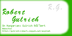robert gulrich business card